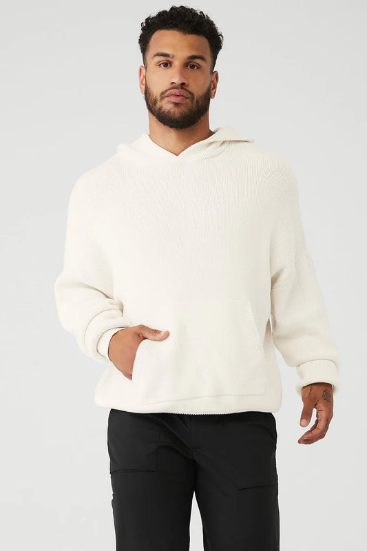 Scholar Hooded Sweater - Ivory
