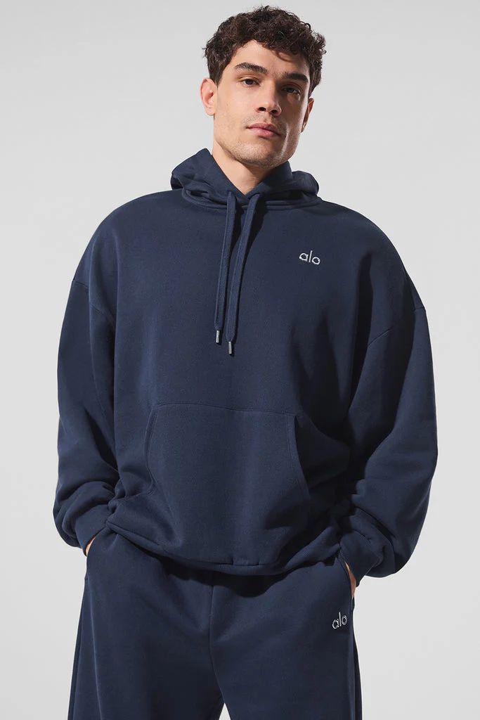 ALO hoodie navy blue