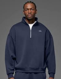 ALO Quarter zip NAVY BLUE