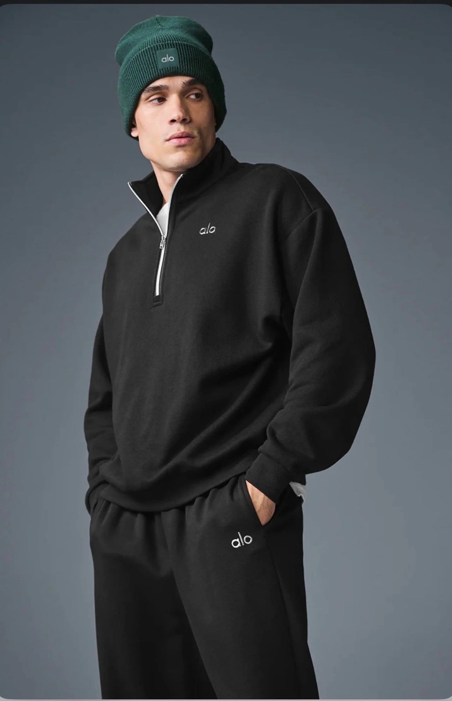 ALO Quarter zip BLACK