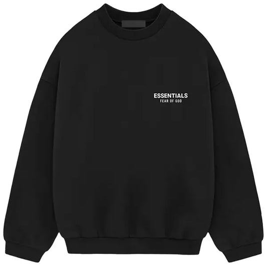 Fear of God Essentials Fleece Crewneck 'Black'