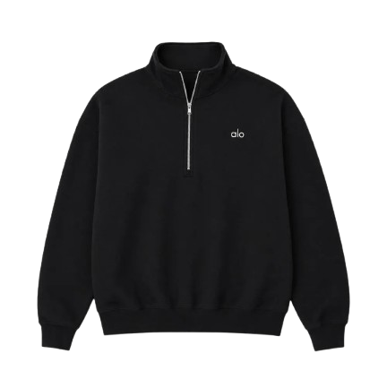 ALO Quarter zip BLACK