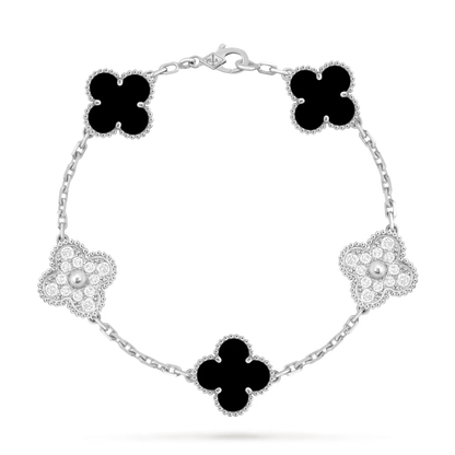 PULSO VAN CLEEF - NEGRO CON PIEDRAS