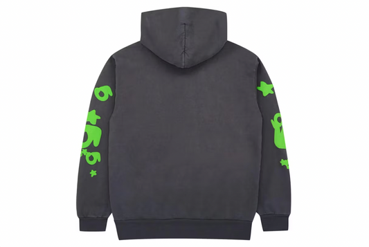 Sp5der Beluga Hoodie Slate Grey/Green