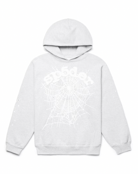 Sp5der OG Web Hoodie Heather Grey