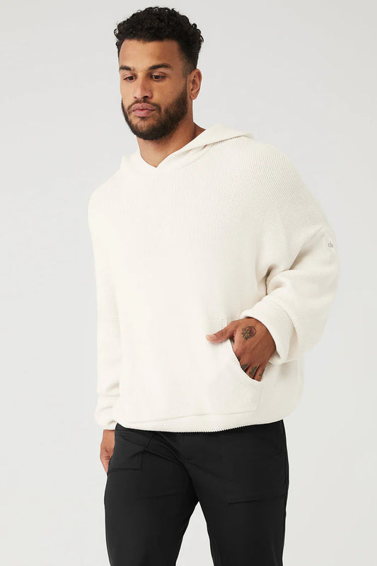 Scholar Hooded Sweater - Ivory