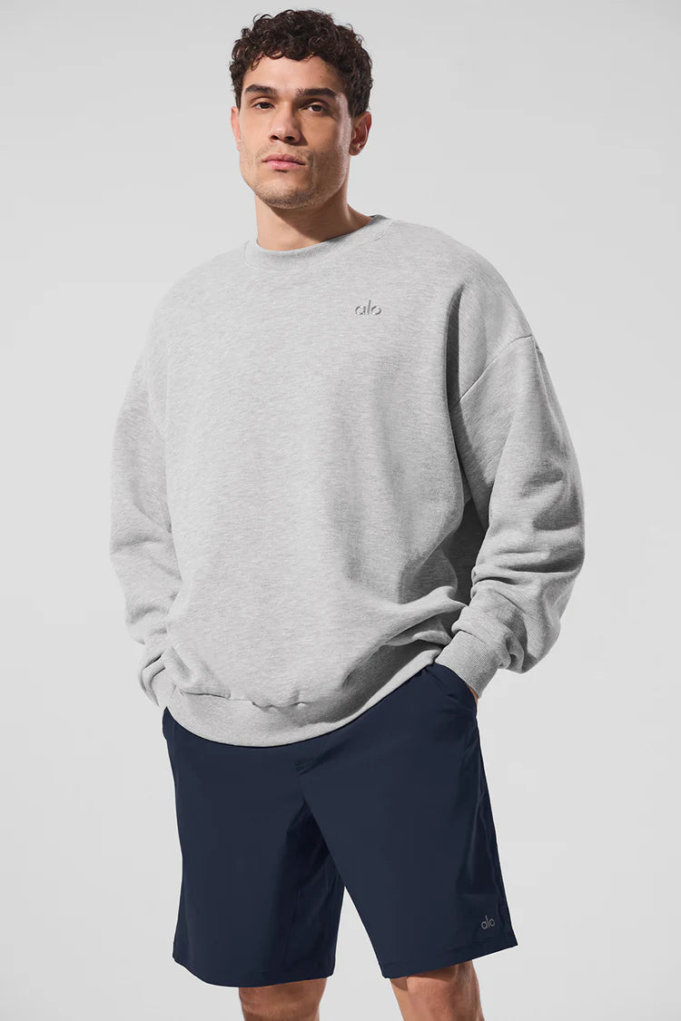 CREWNECK SWEATER GRAY alo