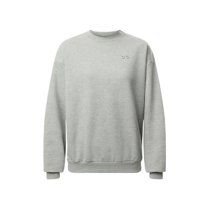 CREWNECK SWEATER GRAY alo