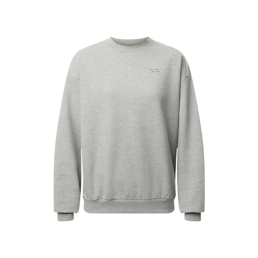 CREWNECK SWEATER GRAY alo