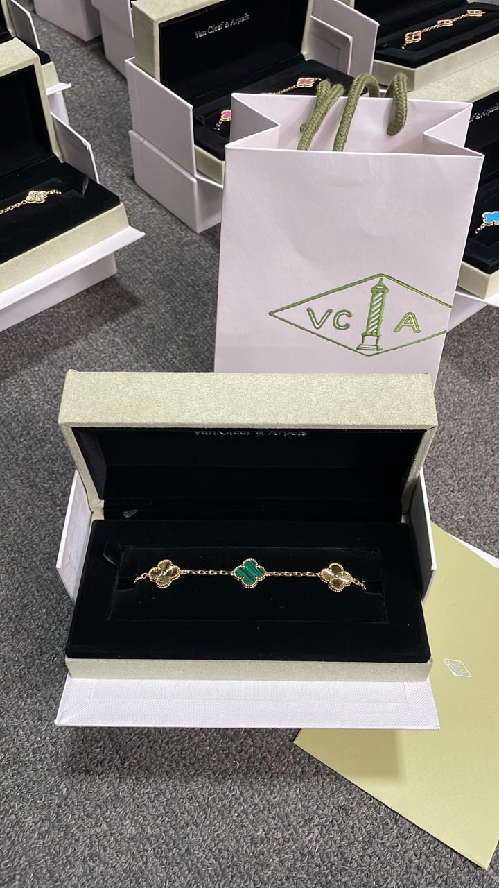 PULSO VAN CLEEF - VERDE CON ORO