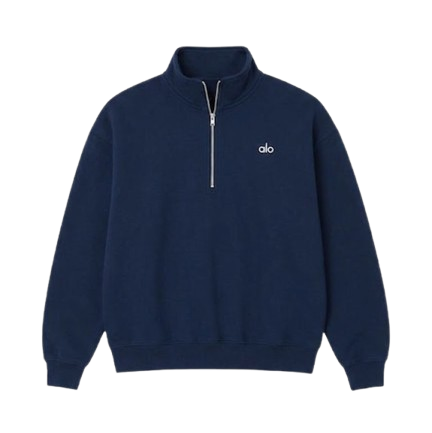 ALO Quarter zip NAVY BLUE