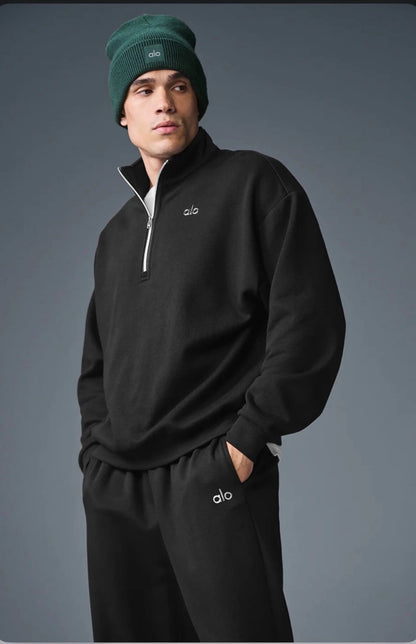 ALO Quarter zip BLACK